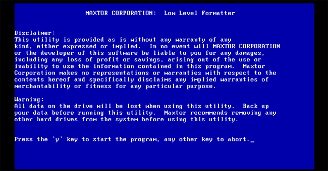 �����t�H�[�}�b�g�c�[��Maxllf.exe���s���@3